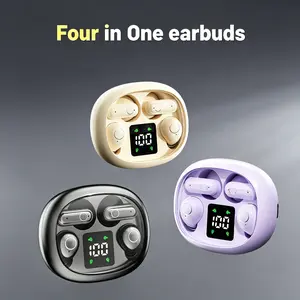 Fluffdrip SK35 2-in-1 Invisible Bluetooth Earbuds Set (2 Pairs), Tiny Sleep Headphones with Digital Display, Mini Wireless Earsets for Sports, Work & Sleeping#SummerWins #DealsForYouDays