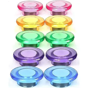10 count Fridge Magnets Small Round Refrigerator Magnets Cute Whiteboard Magnets Mini Strong Magnets Fridge Tiny Funny Magnets for Whiteboard Fridge Locker Kitchen Home Office Gift (Colorful)
