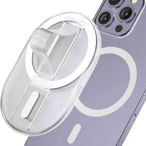 Magnetic Finger Phone Grip for MagSafe Stand, Phone Grip Strap Holder Mount as Kickstand, Magnetic Phone Grip Holder, for iPhone 17 16 15 14 13 12 Series, Accessories