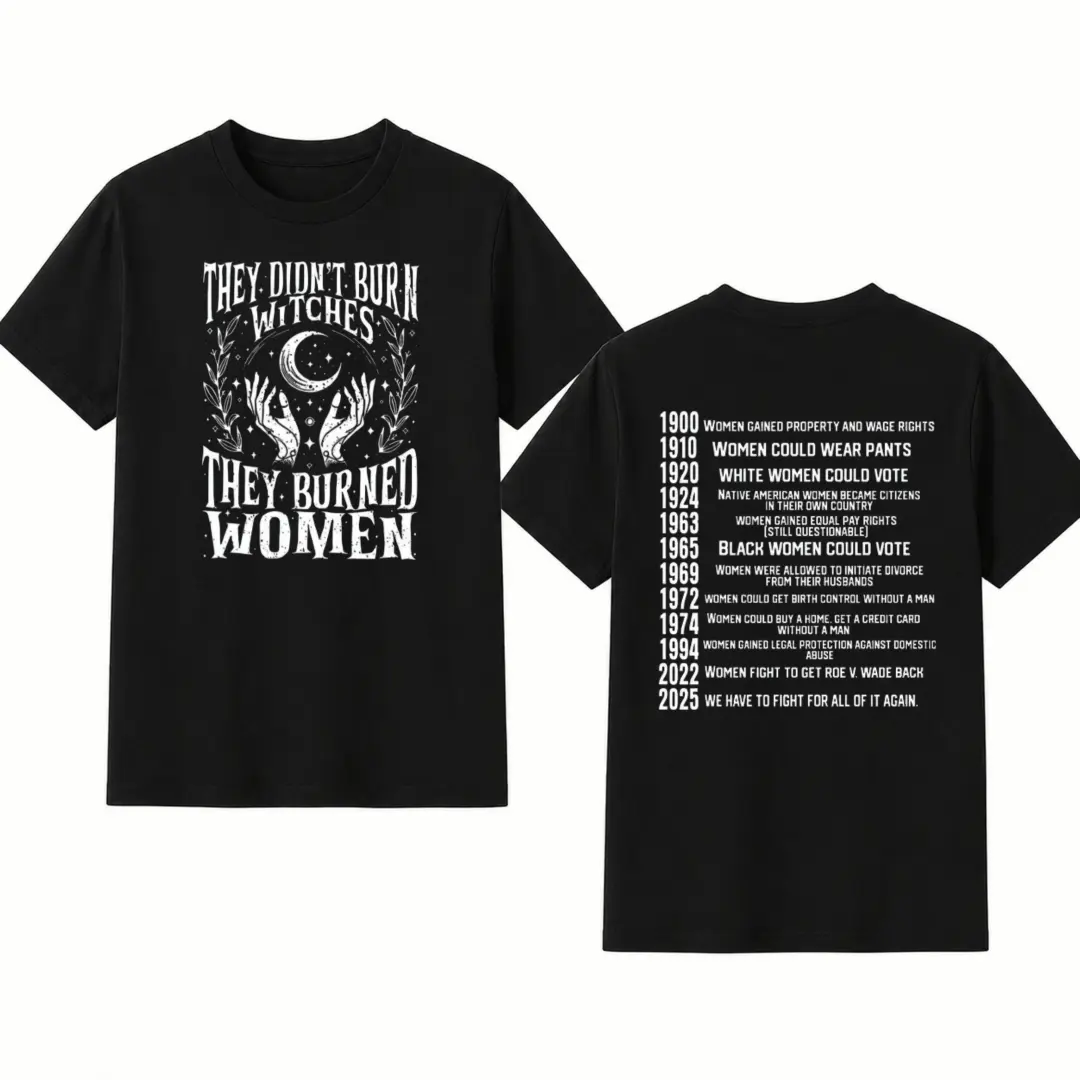 They Didn’t Burn Witches | They Burned Women | Women Rights Dates | Witch Shirt | Women Shirt | Woman Shirt |logoAnalyze listing