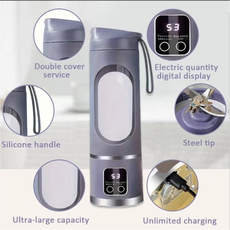 Best Mini Juicer Blender – 2-in-1 Ice Crusher & Smoothie Maker | Perfect for Liquid Diets, Fresh Juice, Shakes, Baby Food | USB Rechargeable & Easy to Clean | Great for Home, Office, Dorm, and Back-to-School Gifts cup portable vegetable