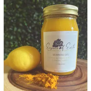 Lemon Ginger Turmeric Sea Moss Gel with Agave 16oz