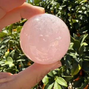 145g Star Rose Quartz Sphere,A34