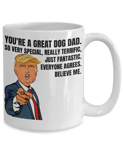 Dog Dad Coffee Mug - Best Dog Dad Mug - Dog Father Mug - Best Dog Dad Gift - Gift From Daughter - Gift From Son