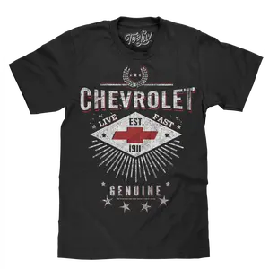 Chevrolet Live Fast T-Shirt - Black
