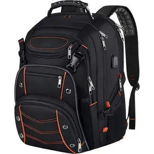 18.4 Laptop Backpack for Men, 55L  Gaming Laptops Backpack with USB Charger Port,TSA Friendly Flight Approved and RFID Anti- Pocket