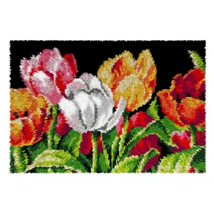 Latch hook rug kit Tulips 4245