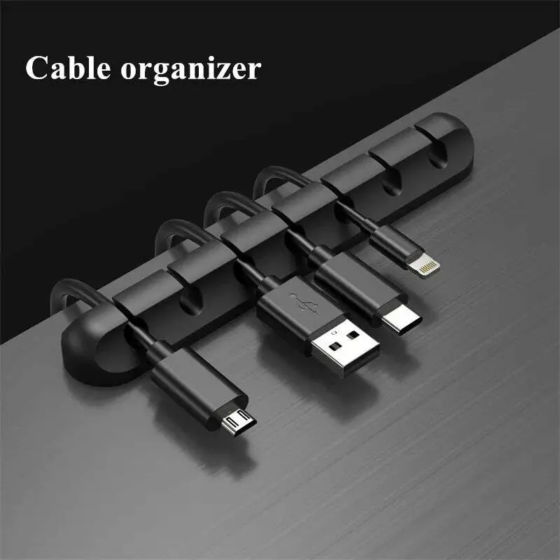 Durable Silicone Cable Clips - Organize and Manage Your Cables Efficiently