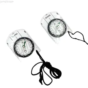 Mini Acrylic Baseplate Adventure Compass - Portable Orienteering Map Compass with Scale Ruler, Lightweight Navigation Tool for Hiking, Camping, Adventure Compasses