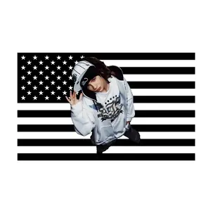 Tokio Hotel Tom Kaulitz Flag Tapestry, Rock Band Tribute Banner, Music Room Poster Memorabilia, Alternative Home Wall Decor
