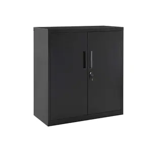 SONGMICS Office Cabinet with Storage Shelves and Double Door