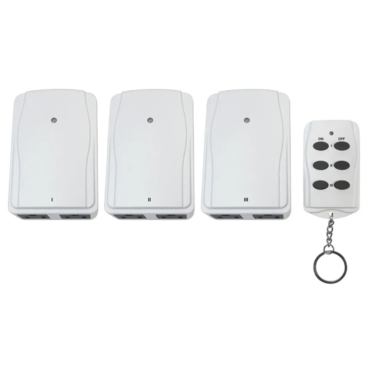 212 MAIN Indoor Programmable 15-Amp Timer Outlet Wall Socket, 15a Capacity, Remote Control, Grounded Outlets, Remote Switch - White for Holiday Decorations, Hard-to-Reach Lamps, Includes CR2032 Battery