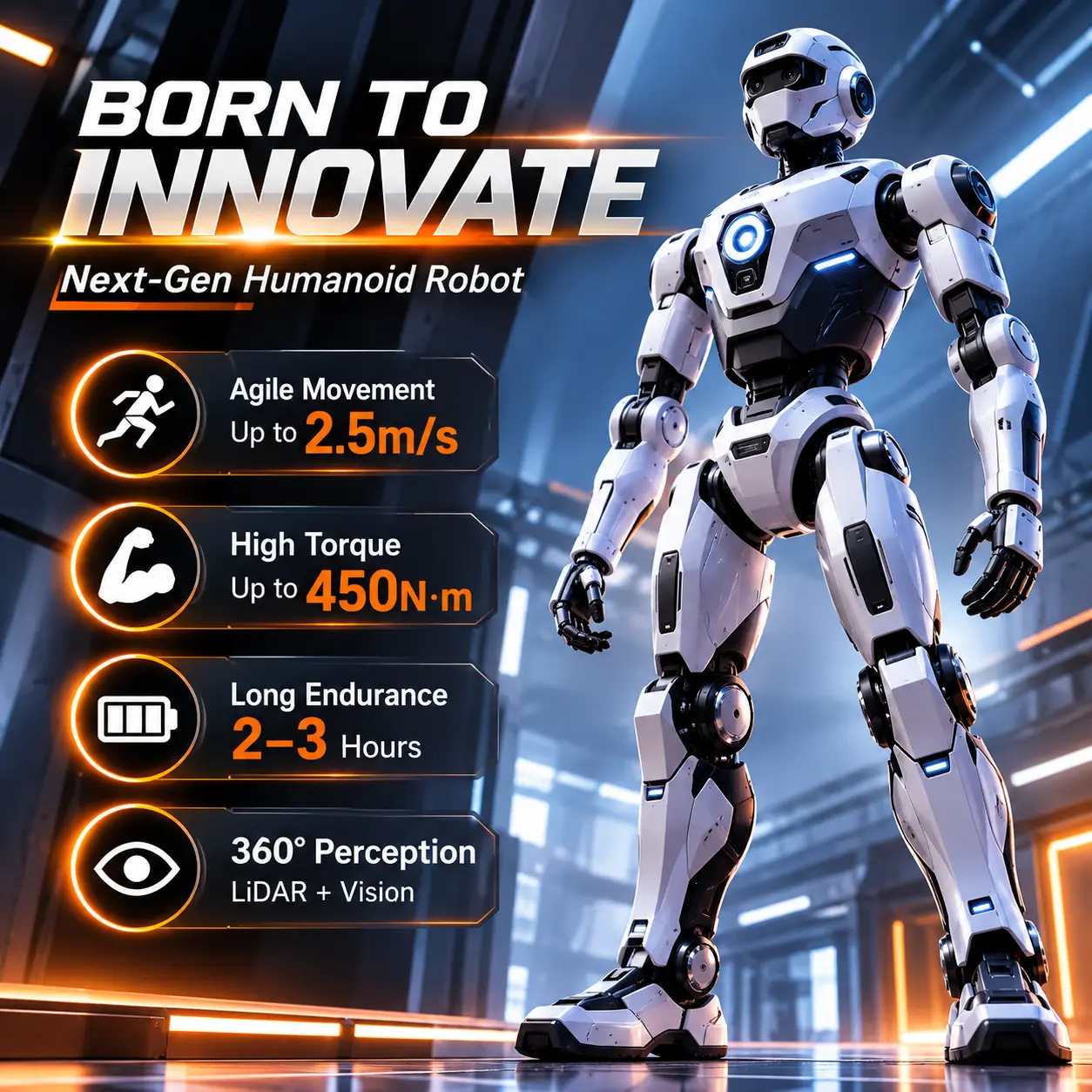 ENGINEAI T800 Humanoid Robot, Full-Size Bipedal AI Robot with Intelligent Motion Control, Advanced Mobility, Interactive Robotics Platform for Research, Education & Development