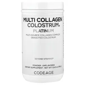 Codeage Multi Collagen Colostrum Platinum, Unflavored, 13.4 oz (381 g)