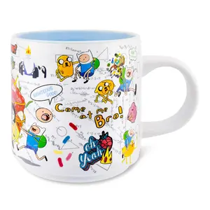 Adventure Time Characters Single Stackable Ceramic Mug | Holds 13 Ounces