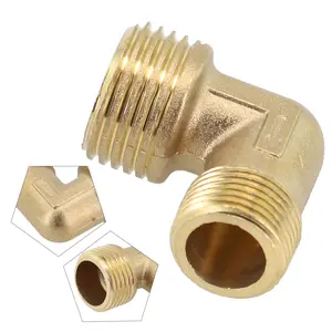 Air Compressor Fittings Brass 20.5*16.5mm Male Thread Elbow Coupler[Fall Deals]