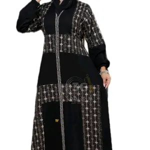 Beautiful Abaya with Smooth Texture and Lovely Design Simple Yet Elegant 3X