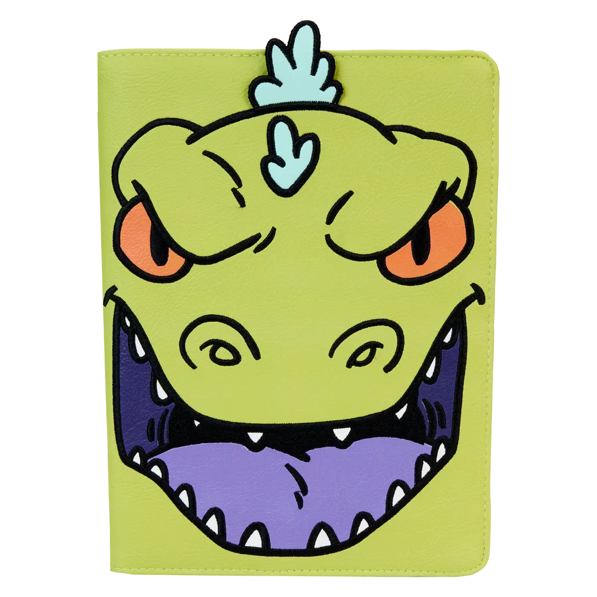 Rugrats Reptar Cosplay Vegan Leather Refillable Office Journal, Premium Stationery Notebook for Collectors, Refillable Paper