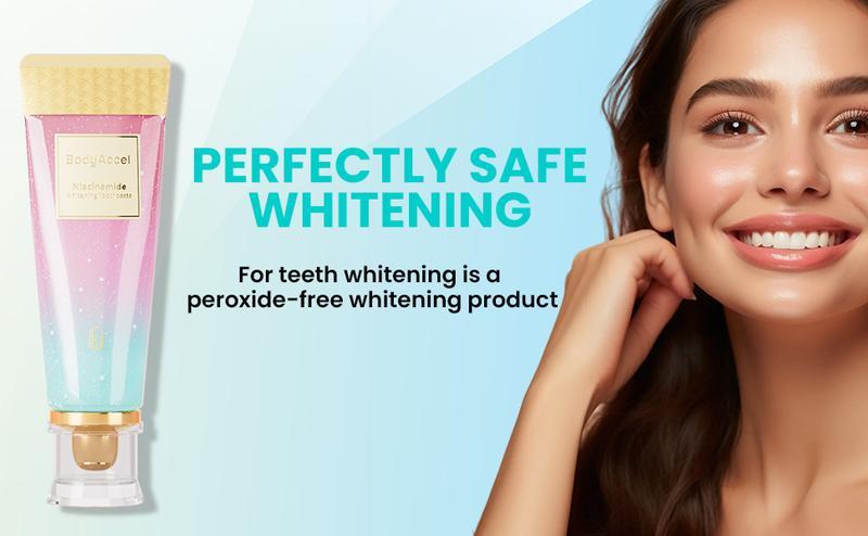 [Tripel Whitening] Niacinamide Teeth Whitening Toothpaste for 1 and 3 value pack，newest fast-actingwhitening formula，icotinamide, Anti plaque,Niacinamide & Xylitol for a Brighter Smile