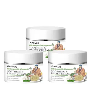 MAYLOR Soothing & Relief Cream - Herbal Moisturizer for Sensitive Skin, 30g/1oz, Gentle, Lightweight, Silky Texture, Honeysuckle & Peppermint Infused