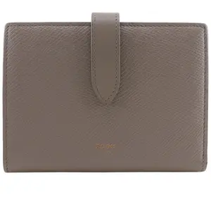 Pre-owned Celine Calfskin Small Leather Goods Medium Strap Wallet Leather Wallet