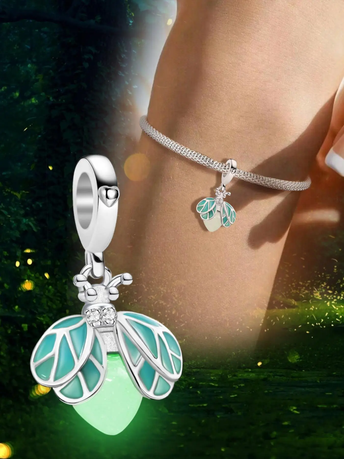 Four Leaf Clover Design Charms, Stylish Playful Charm, Cute Honeybee Design Charms for Bracelet & Necklace, Fashion Accessories for Women & Girls, Beads Charms Accessories, Charm Accessory, Beaded Jewelry Accessories