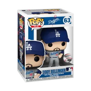 Funko Pop! Los Angeles Dodgers - Cody Bellinger (Road Uniform) #63 Collectible Pop Vinyl Figure