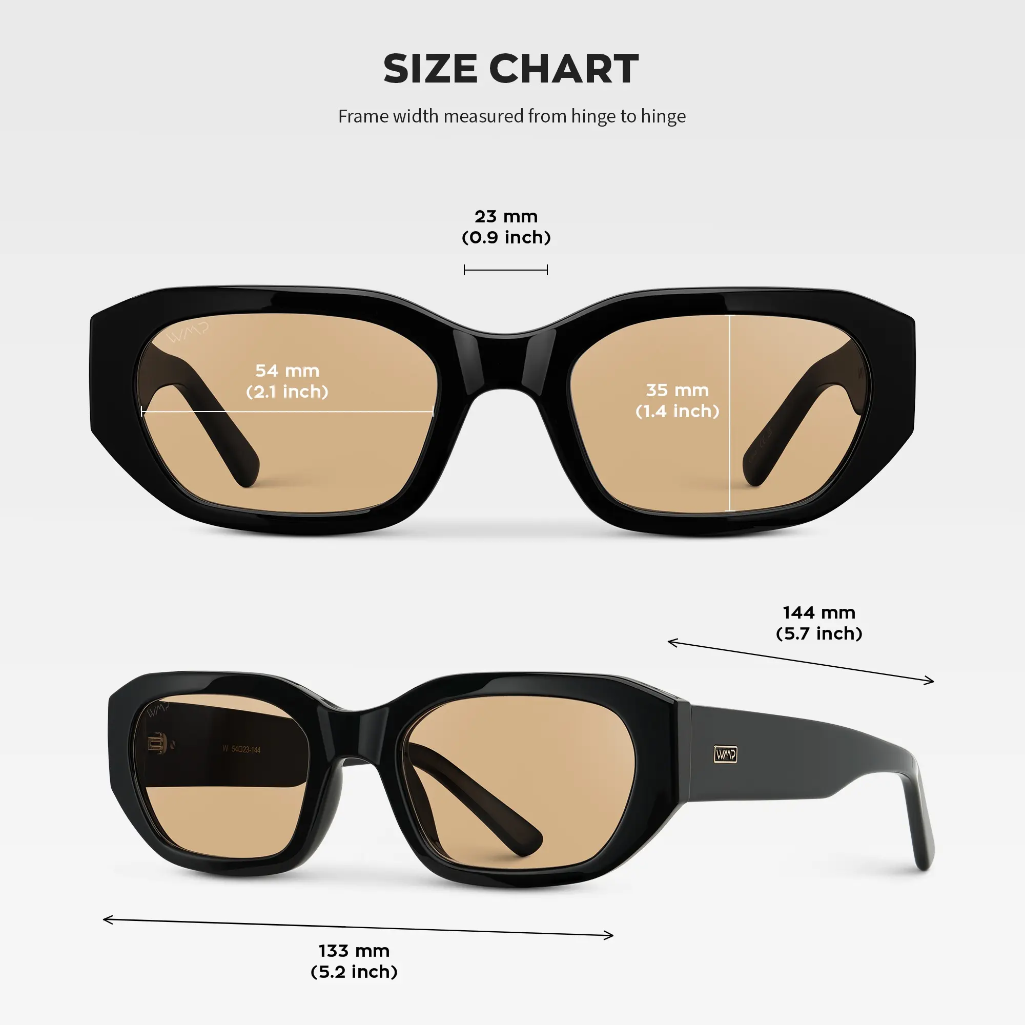 Black / Gold Tinted Lens
