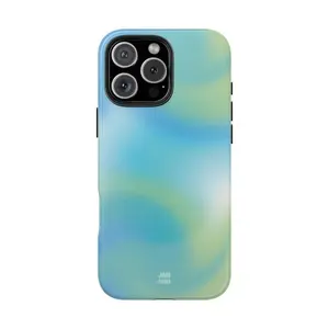 Light Blue Aura  JIMO CORNA iPhone Case  For iPhone 16 Pro Max Case, 15, 14, 13, 12, 11  Summer Phone Case  High Quality Case  Teenage Girl Gift