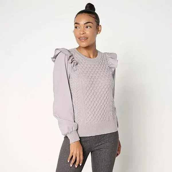 C. Wonder  C Wonder Cable Mix Sweater