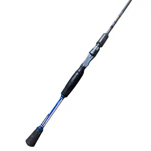 7'0" Medium Power Fast Action Bass Bully Pre-Built Casting Rod - BACK THE BLUE