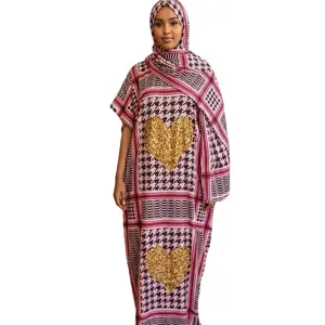 Women's 2-Piece The Heritage Baati Islamic Modest Dress - Dubai Traditional Elegant Full-Length Fashion Wear for Muslim Women