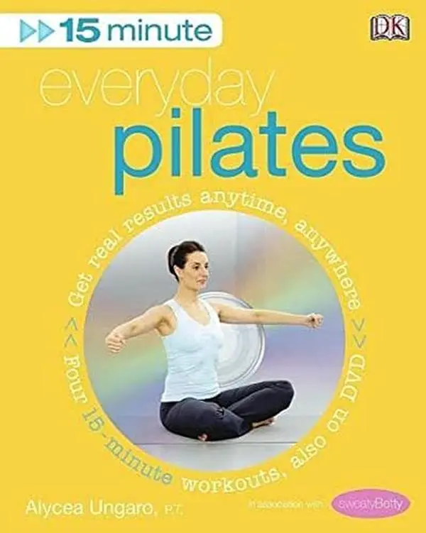 USED Book - 15-Minute Everyday Pilates: Get Real Results Anytime, Anywhere Four 15-minute workouts, also on DVD (15 Minute Fitness) by Alycea Ungaro (Flexibound) - english