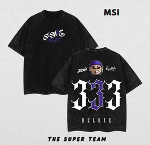 Rapper Blessd SI SABE Album 2025 Tour Washed T-Shirt Men Women Vintage High Street Fashion Tee Unisex Casual Sweatshirts NKW