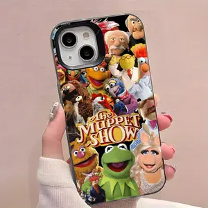 Muppet Show Customized Eco-Friendly Silicone TPU Cellphone Case - HD Transparent Black/White Shockproof Protection Cover, Multi-Model Tech Accessories for iPhone 11/12/13/14/15/16/17 Pro Max/Plus (1pc)