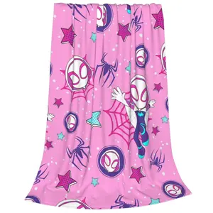 Ghost Spider Gwen BlanketCartoon Soft Blanket For Kids  All-Season Home Bedroom Bed Sofa Picnic Cover  Family Friends Perfect Gift Birthday Present