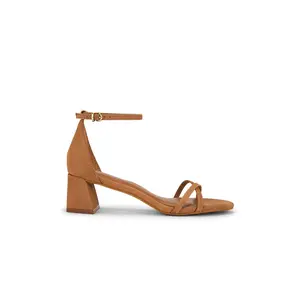 Steve Madden Rae Sandal in Tan Nubuck
