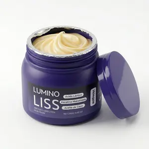 Lumino Liss Keratin Anti-Frizz Smoothing Hair Cream - Alcohol-Free, Formaldehyde-Free Haircare Treatment with Keratin Blend for Adult Dry Hair, Deep Repair, Nourishing, Softening, Smooth Finish, 250g/8.8oz, Buy 1 Get 1