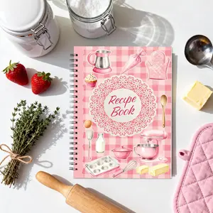 Fun Recipe Notebook - Blank Recipe Planner for Cooking Enthusiasts - Perfect for Home Cooking, Baking Lovers & Foodies, Ideal Gift, Kitchen Recipe Book | Vibrant Cover Design | Durable Spiral Binding | Spiral Notebook Journal