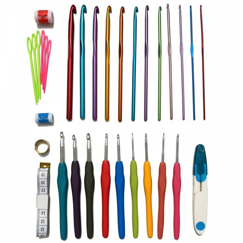 73-Piece Crochet Kit with Hooks, Knitting Needles, Yarn Balls & Tote Bag – Complete Beginner & Professional Set