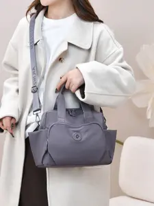 1pc Ladies' single shoulder crossbody bag, Adjustable Strap Satchel, with solid color zipper closure and adjustable shoulder strap, simple, casual, practical, versatile, suitable for daily meals, dates, short trips