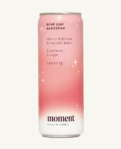 MOMENT SPARKLING CHERRY HIBISCUS BOTANICAL WATER