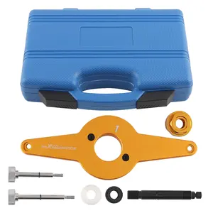 Vibration Damper Holding Tool Crankshaft Pulley Removal Set compatible for Audi VW EA888