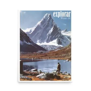Limited Edition Vintage Explorar Advertising Poster, Outdoor Print, Patagonia Catalogue, Magazine Retro Advertisement, 90s retro Ad, Nature