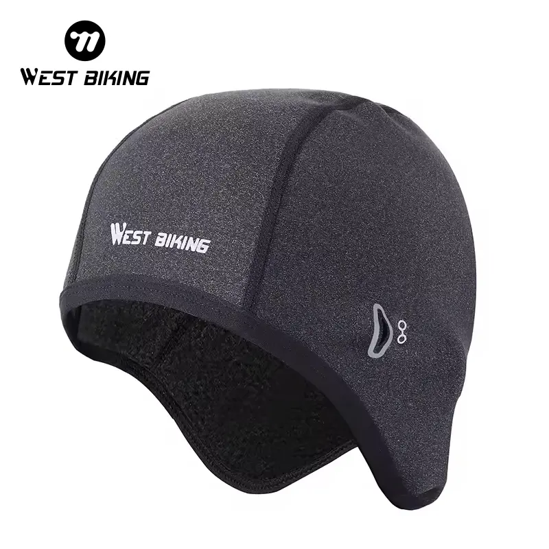 WEST BIKING Winter Spandex Horsetail Hole Cycling Women Caps Windproof Warm Bike Riding Hats Outdoor Sports Running Cycling Caps