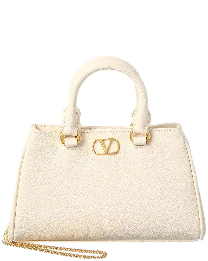 Valentino Vlogo Signature Mini Leather Clutch