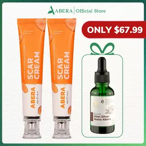 Abera Red Turmeric Scar Cream - Combo of 2 Boxes - Restores Even Skin Tone and Smoothness