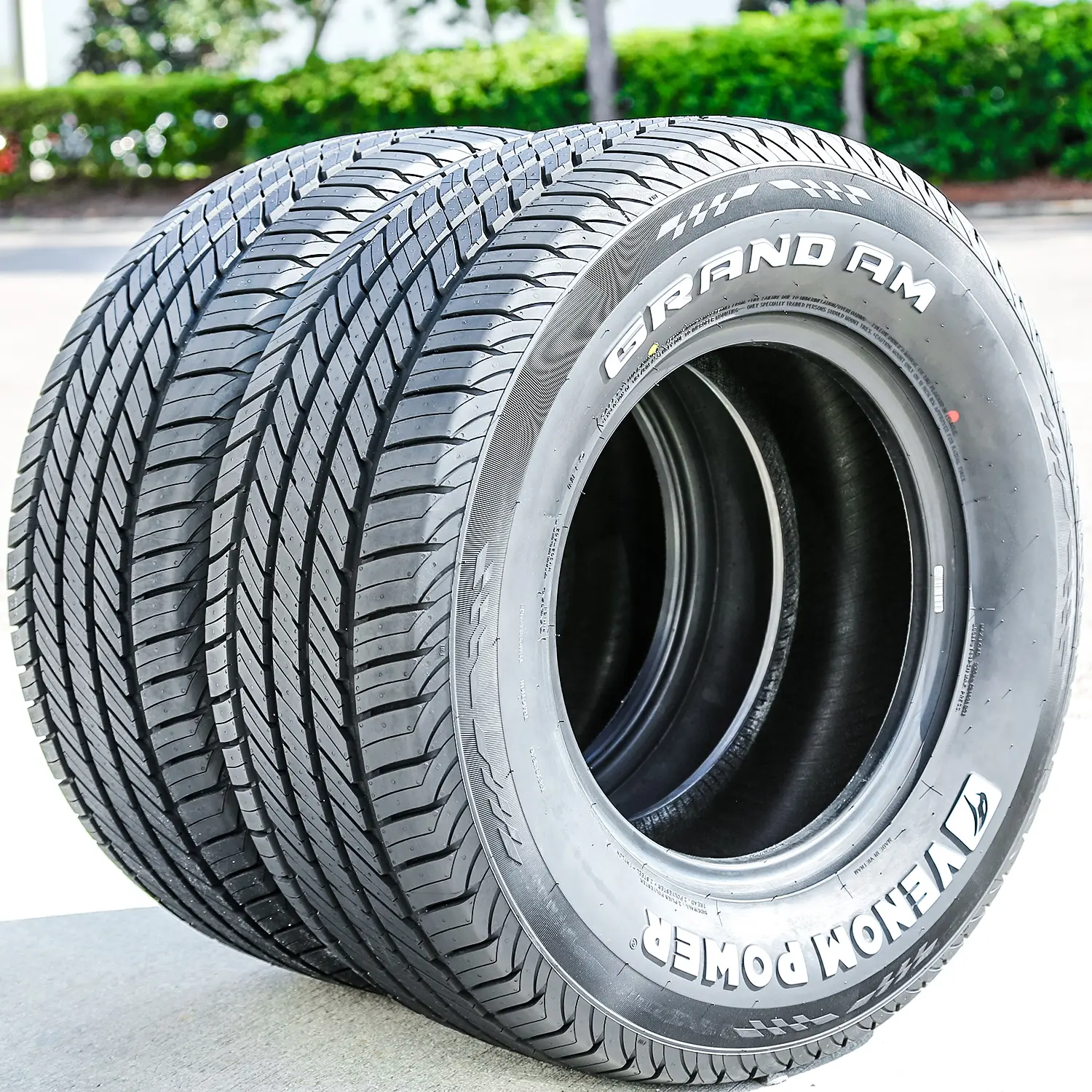 2 Tires Venom Power Grand AM 225/60R15 96H AS A/S All Season