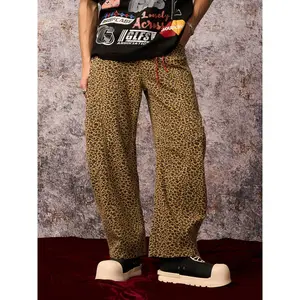 Thesupermade Cheetah Print Barrel Pants - 2416