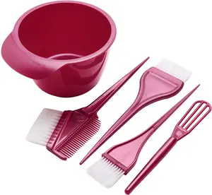 5-Piece Hair Dye Comb and Bowl Set Hair Dye Brush for Easy Mixing and Application Suitable for All Hair Types